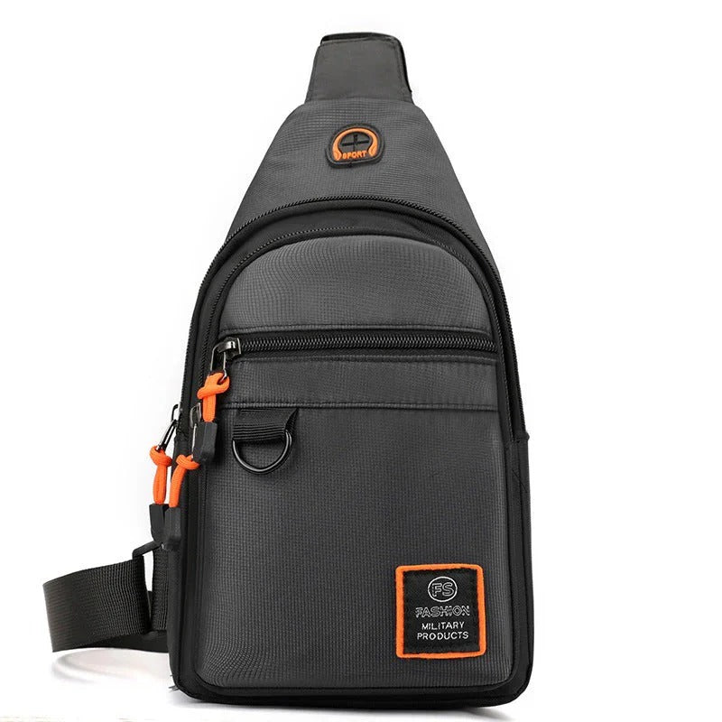 Waterproof crossbody bag with multiple compartments