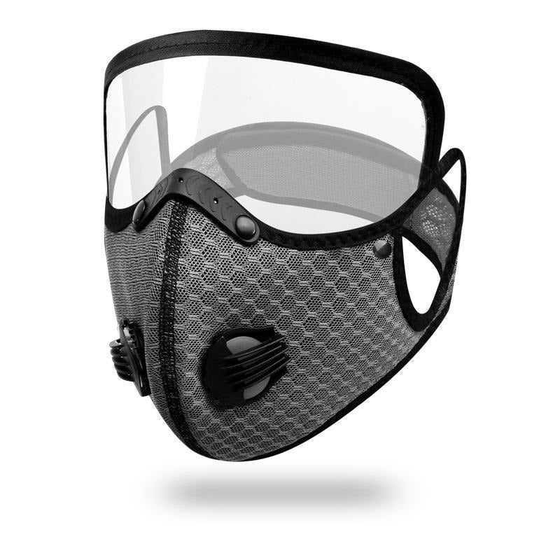 Face mask with carbon filter