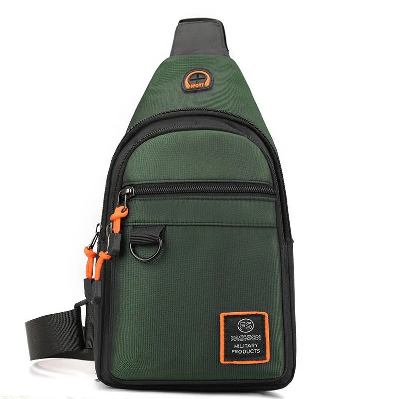 Waterproof crossbody bag with multiple compartments
