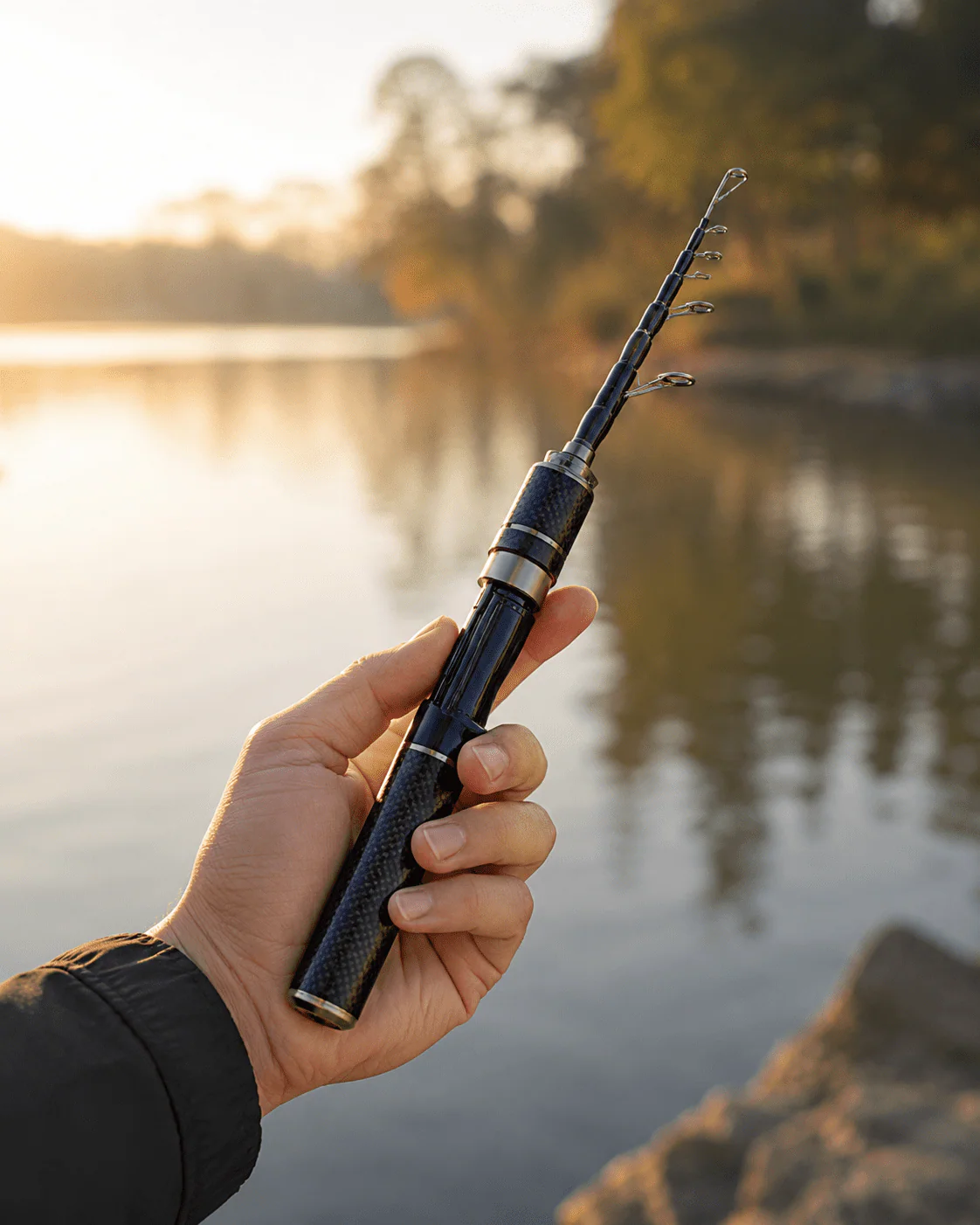 Carbon PocketRod carbon fiber telescopic fishing rod 180 cm