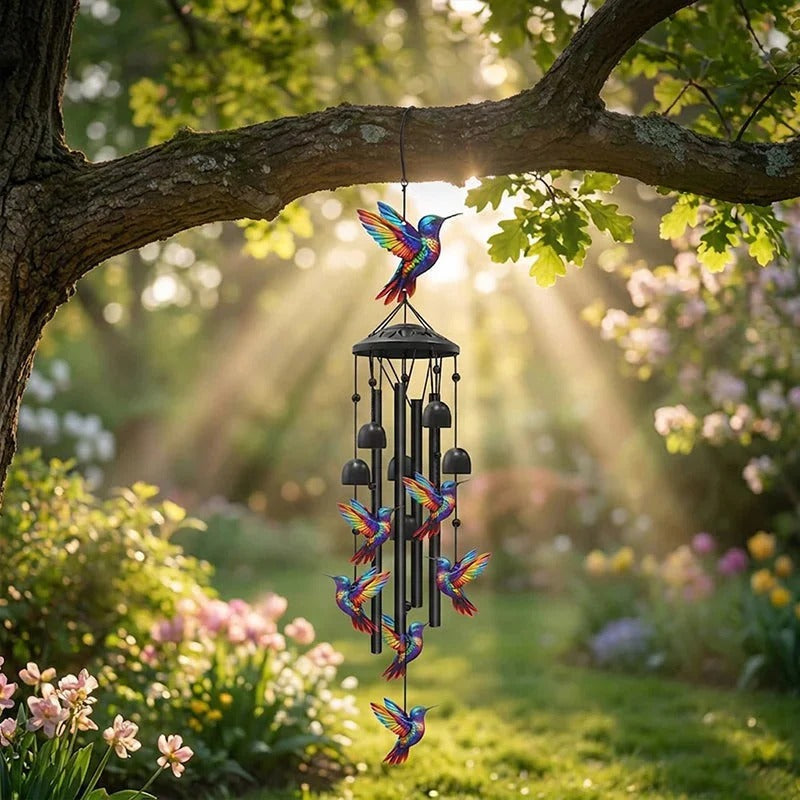 Vintage metal memorial wind chime for the garden