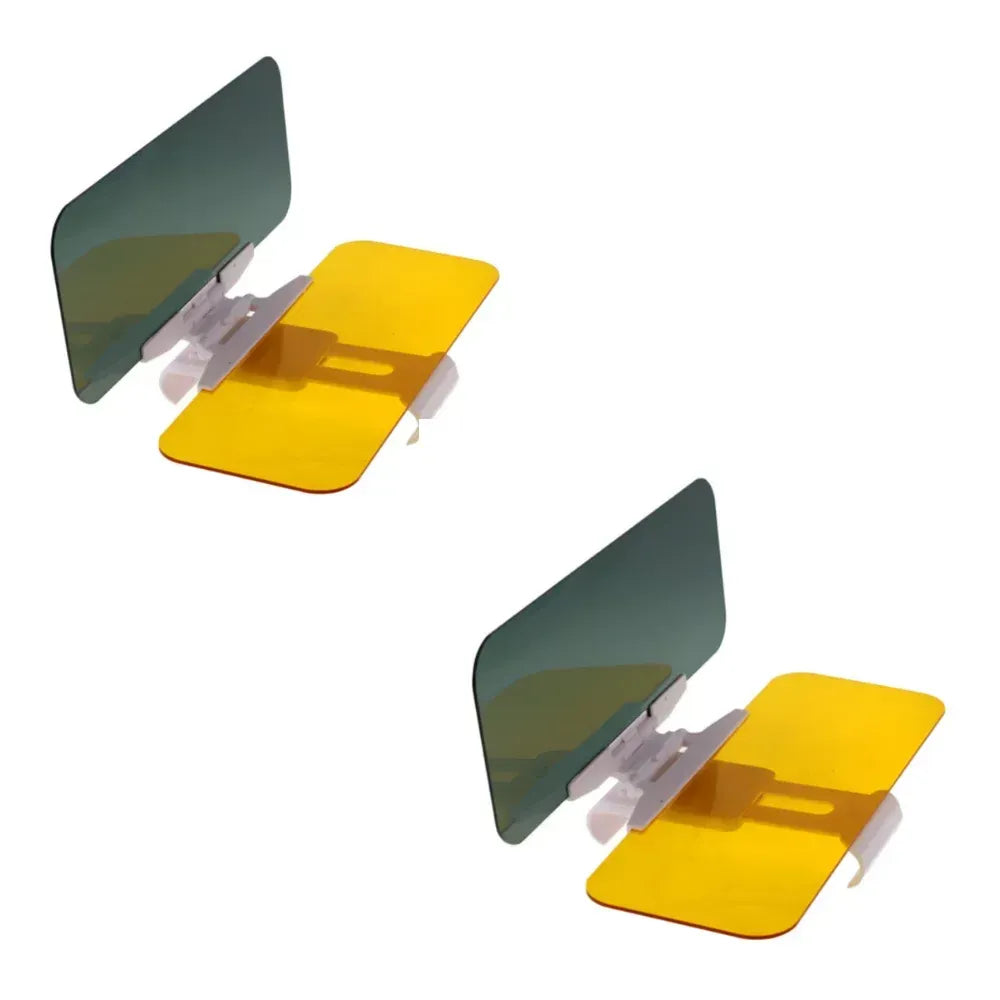 Clip-on anti-glare car visor