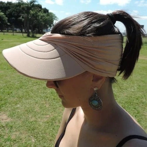 Women's sun beach visor cap