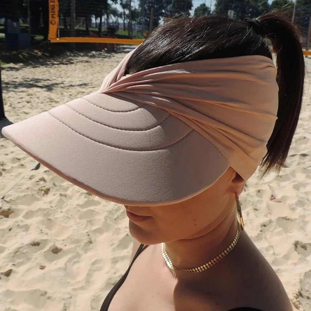 Women's sun beach visor cap