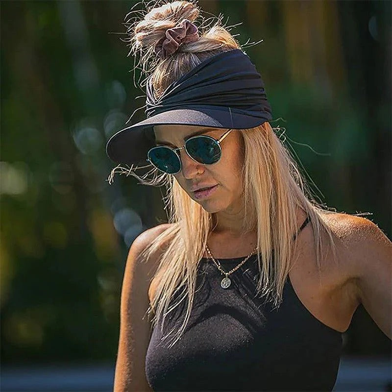 Women's sun beach visor cap
