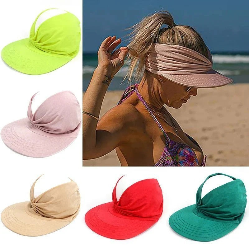 Women's sun beach visor cap