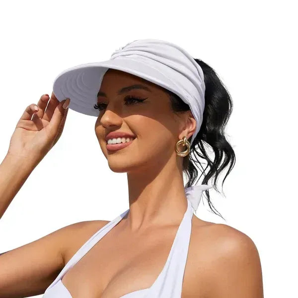 Women's sun beach visor cap