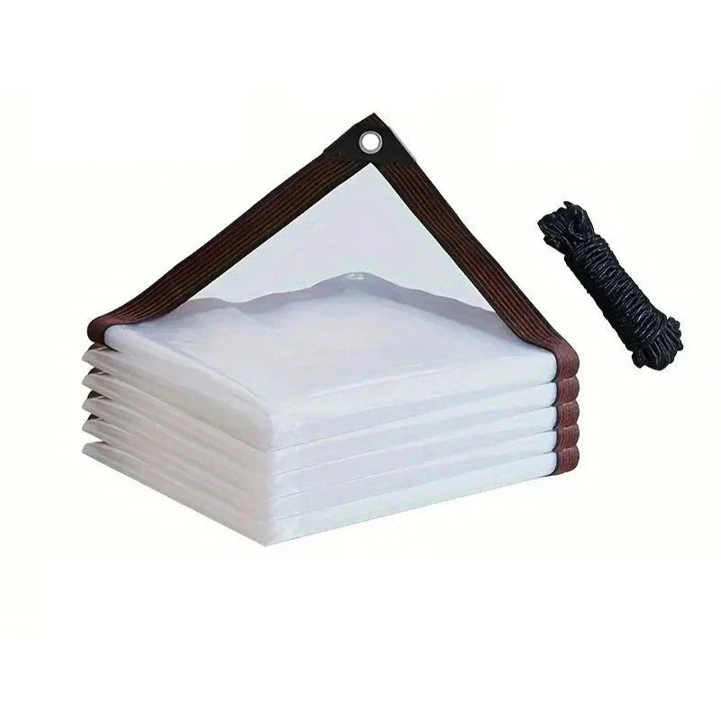 Sturdy, transparent, waterproof and insulated tarpaulin