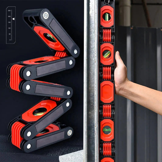 Multifunctional foldable spirit level