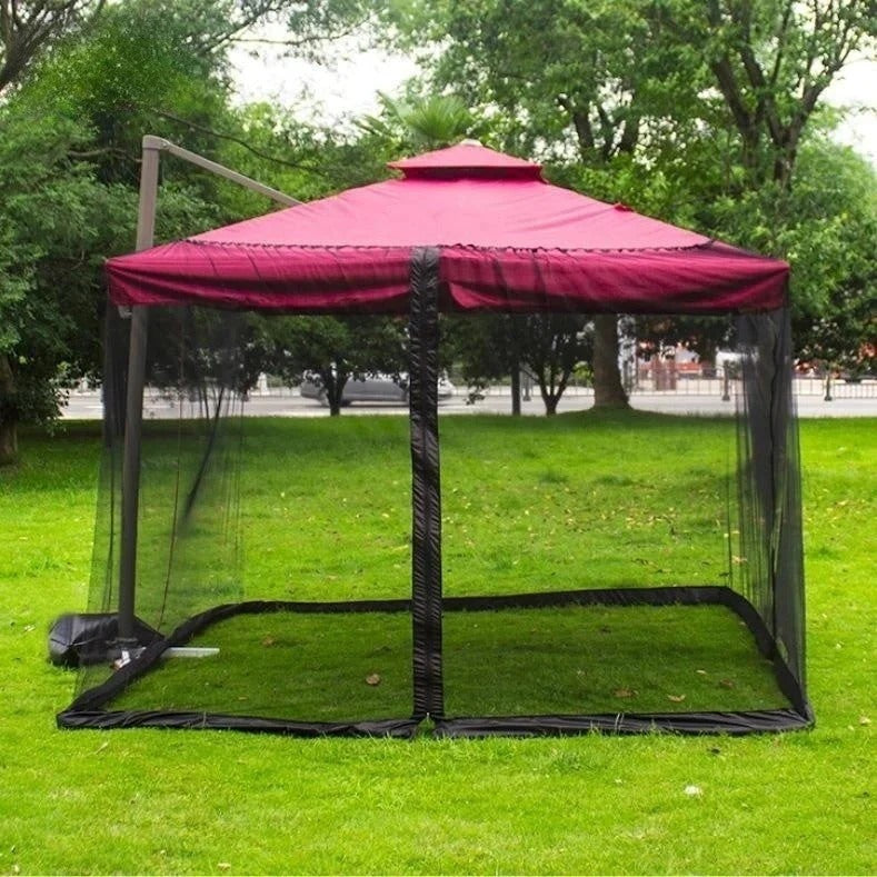 Parasol table screen
