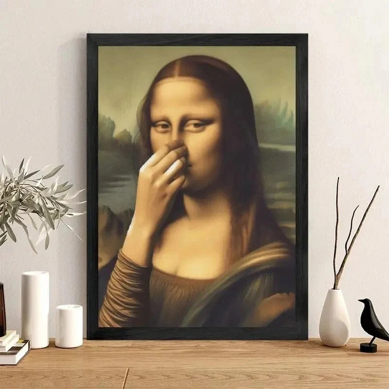 Funny Mona Lisa (Nose Pinching)