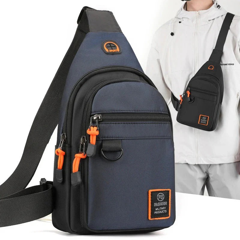 Waterproof crossbody bag with multiple compartments