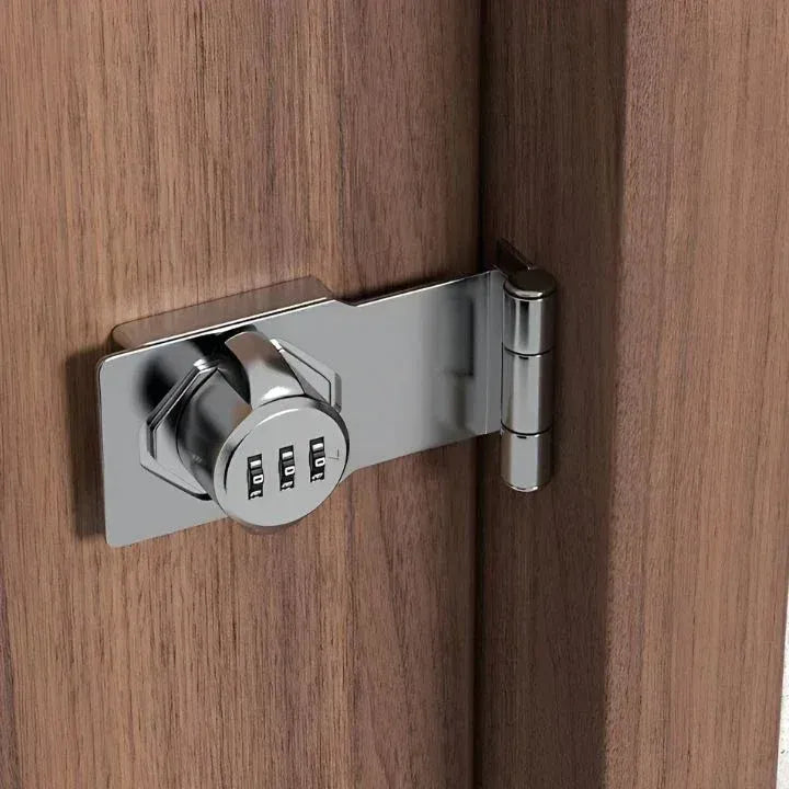Combination lock for cabinets and doors