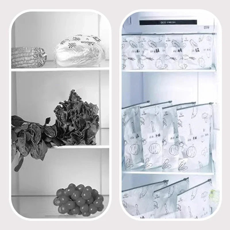 Reusable aluminum foil freshness bags with secure seal – 10 pieces per set