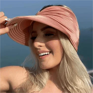 Women's sun beach visor cap