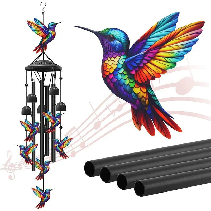 Vintage metal memorial wind chime for the garden
