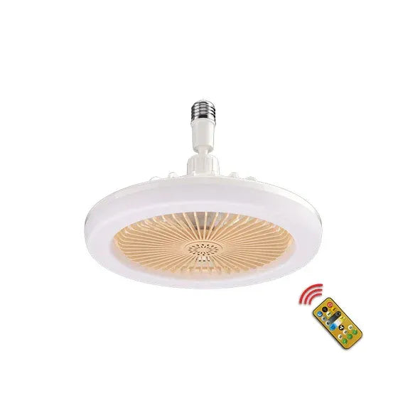 2-in-1 ceiling fan with LED light and remote control