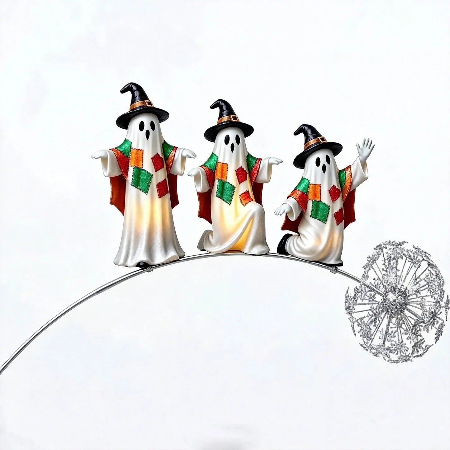 Garden decoration on a stake with animal motif