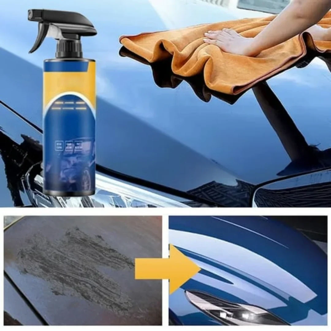 Hydrophobic and high-gloss car coating spray