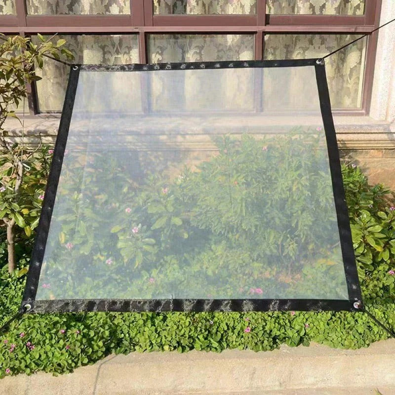 Sturdy, transparent, waterproof and insulated tarpaulin