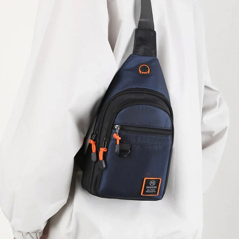 Waterproof crossbody bag with multiple compartments