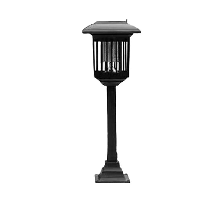 Solar-powered outdoor insect zapper
