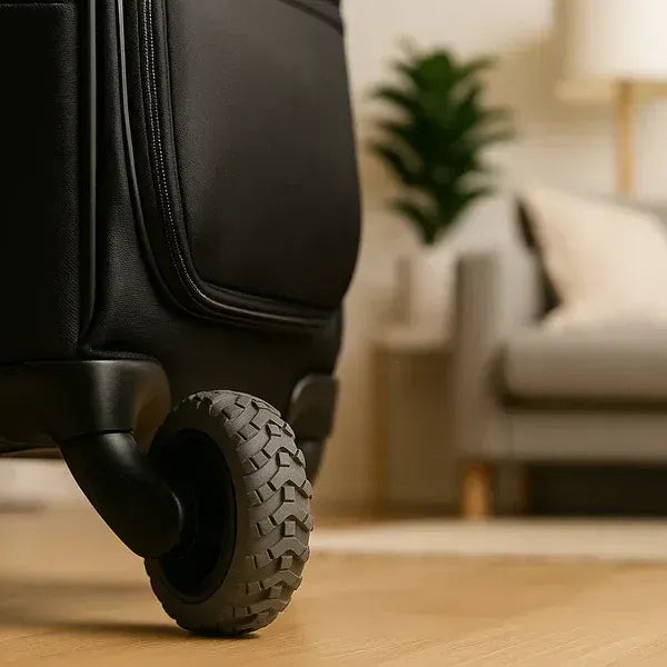 Luggage wheel protectors