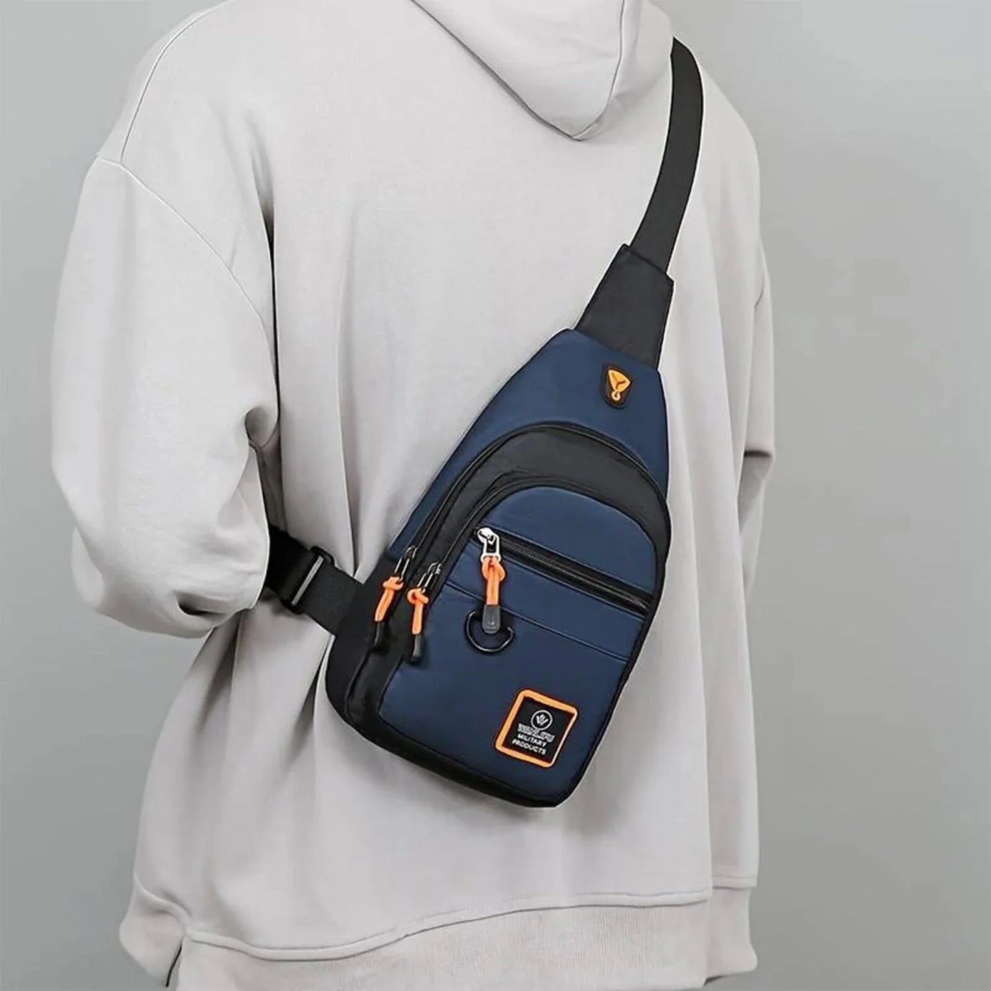 Waterproof crossbody bag with multiple compartments