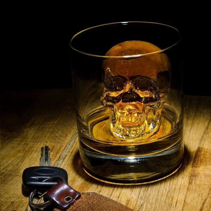 DIY silicone skull-shaped ice cube tray