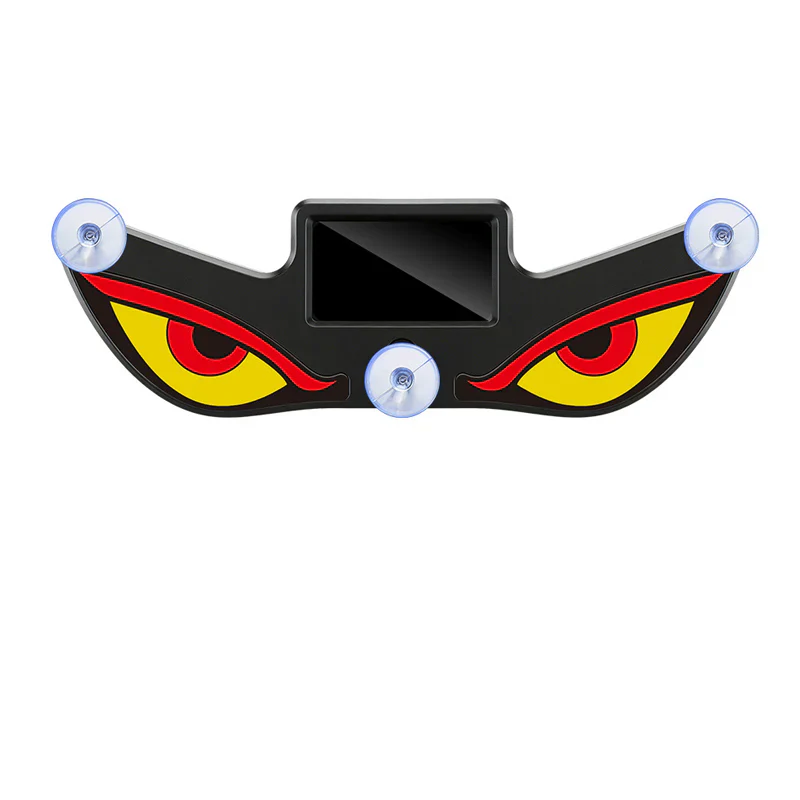 Cool solar-powered LED demon eyes