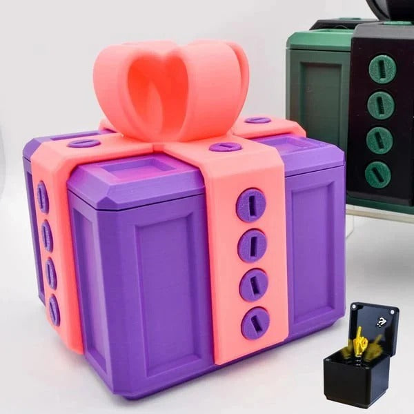 Prank gift box – surprise with a hidden middle finger