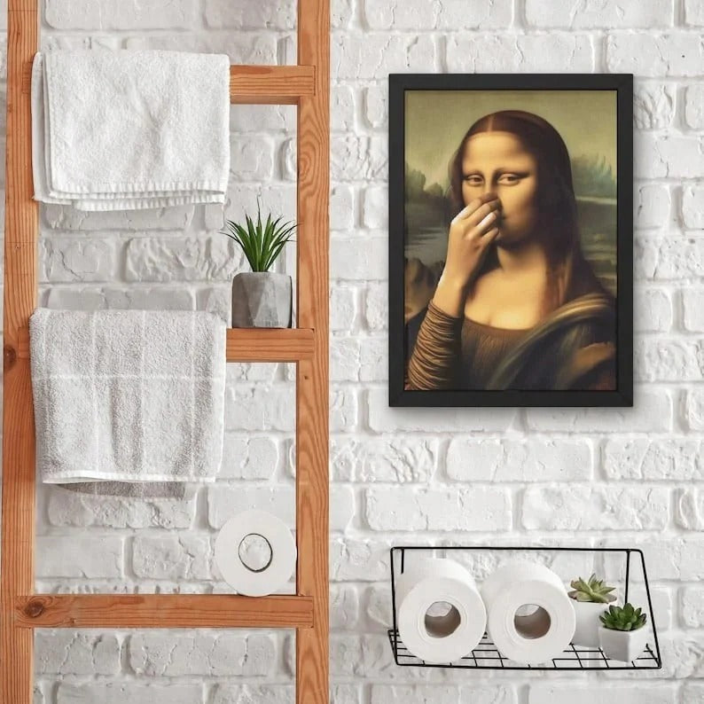 Funny Mona Lisa (Nose Pinching)