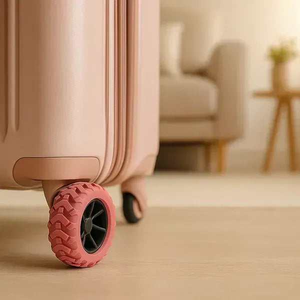 Luggage wheel protectors