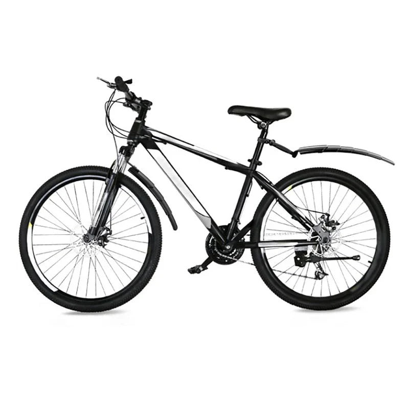 Retractable and adjustable fender set for bicycles