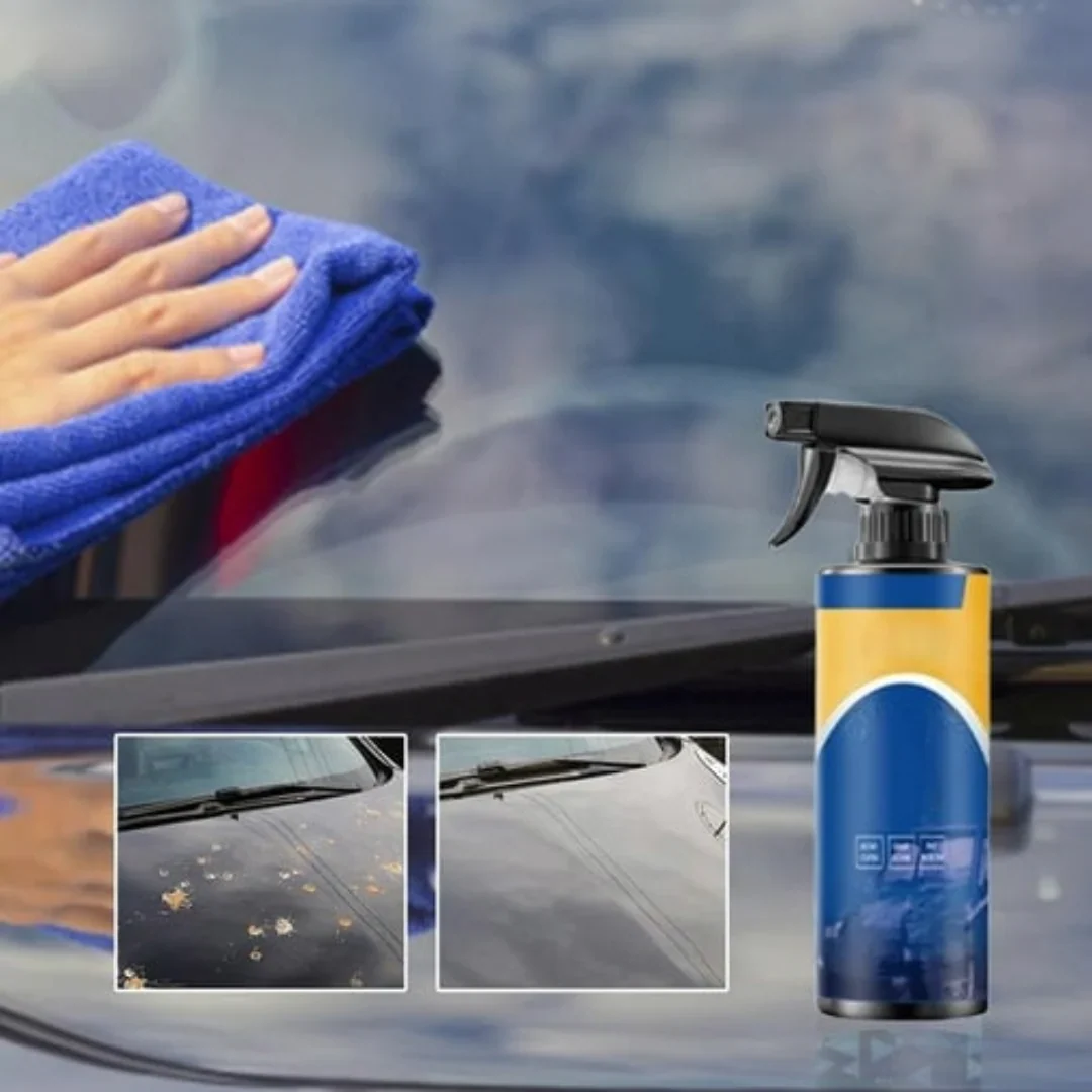 Hydrophobic and high-gloss car coating spray