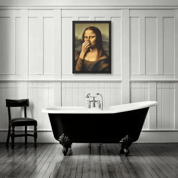 Funny Mona Lisa (Nose Pinching)