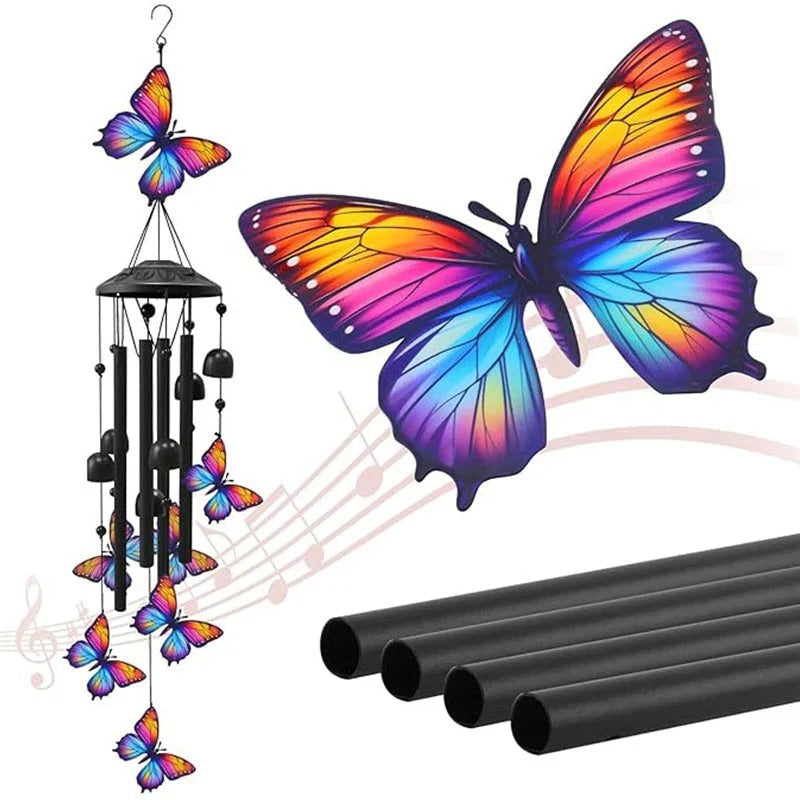 Vintage metal memorial wind chime for the garden