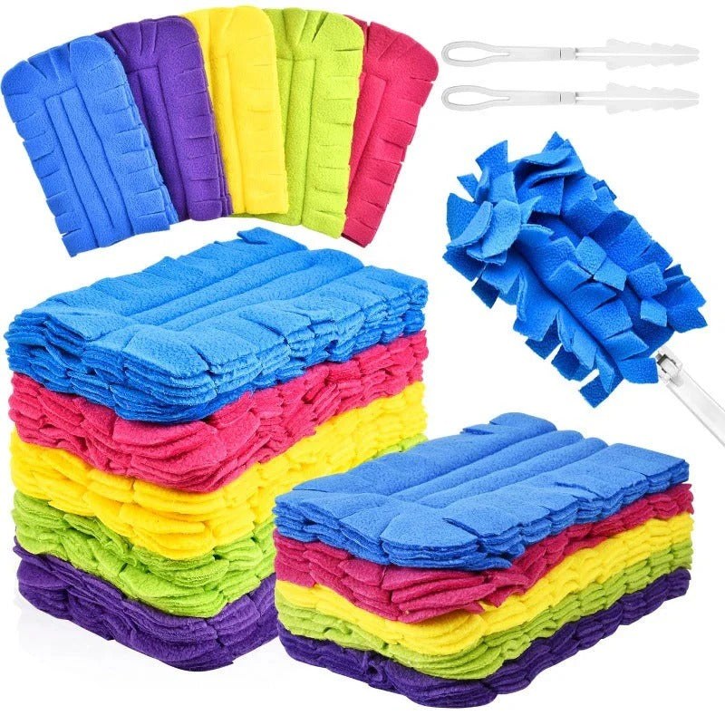 Set of reusable fleece cloths
