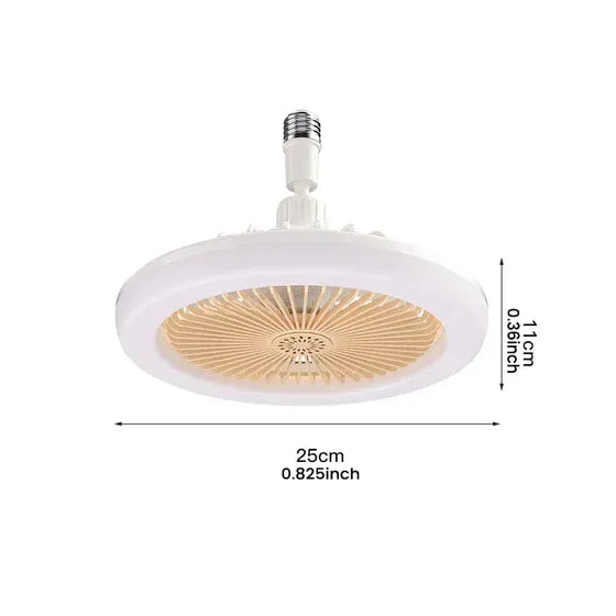 2-in-1 ceiling fan with LED light and remote control