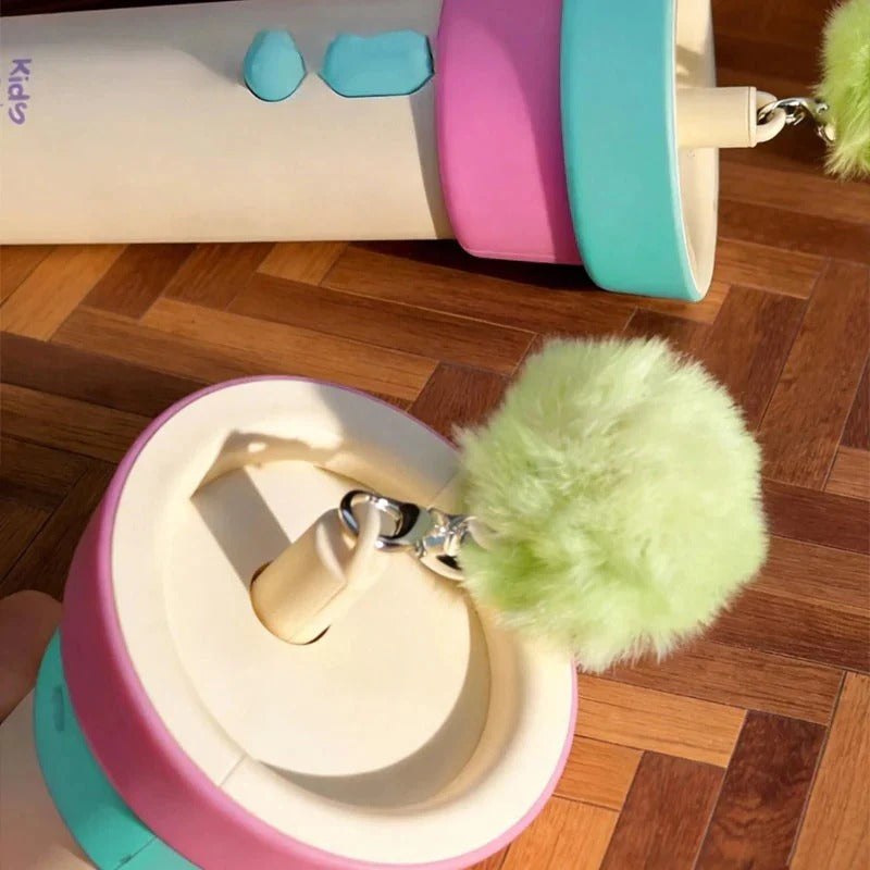 Automatic toy launcher for cats effortlessly activates interactive playtime fun