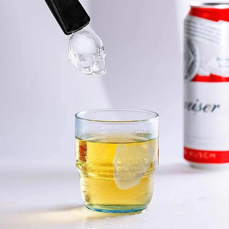 DIY silicone skull-shaped ice cube tray