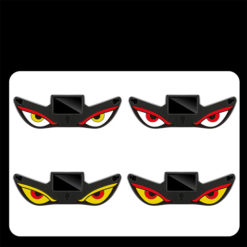 Cool solar-powered LED demon eyes