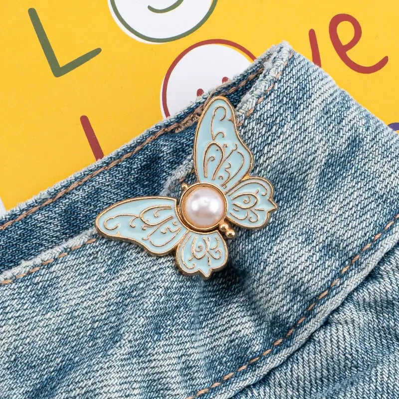 No more sagging pants! Removable butterfly buckle
