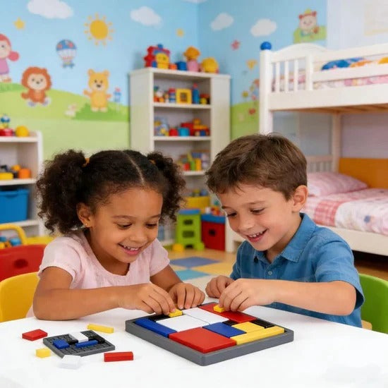 Logical thinking game with challenging puzzles