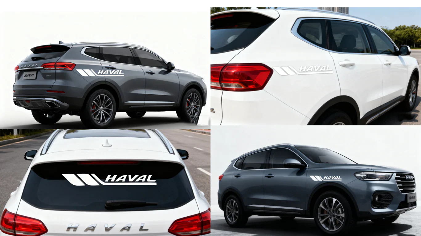 Decorative car stickers (4 pieces)