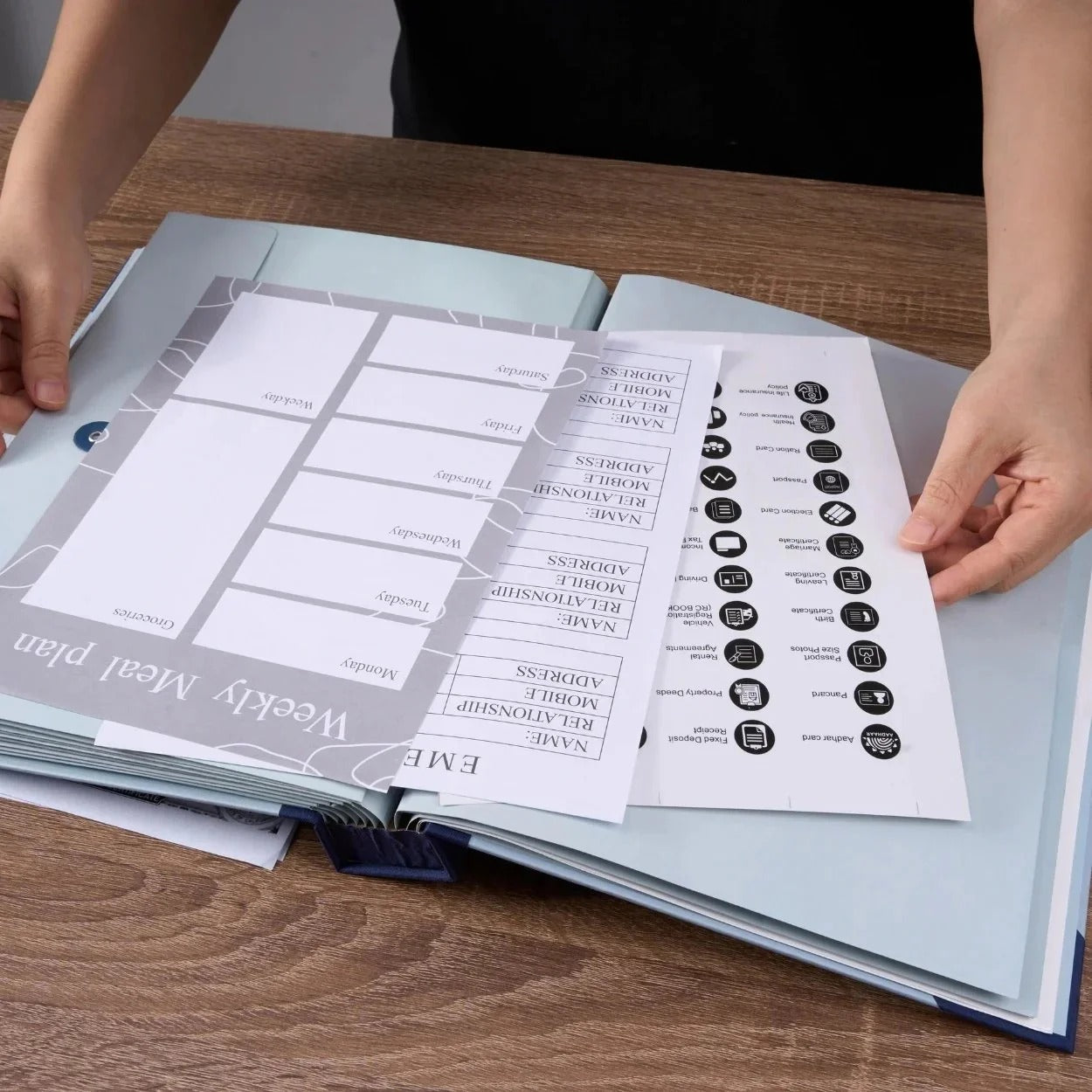 Personal life planner and organization book