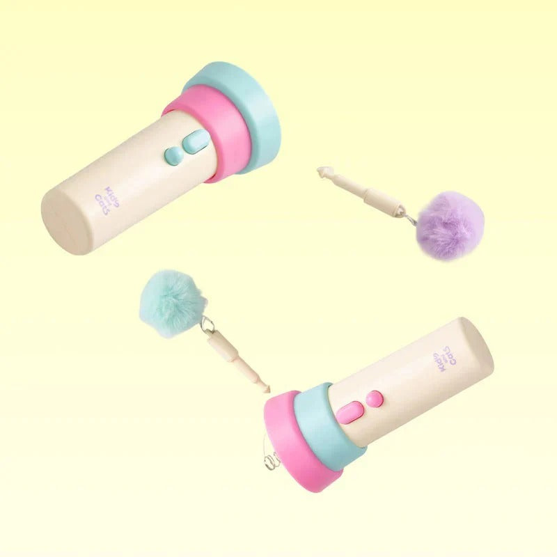 Automatic toy launcher for cats effortlessly activates interactive playtime fun