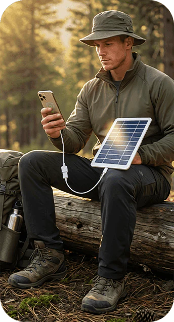 Smart portable solar charger