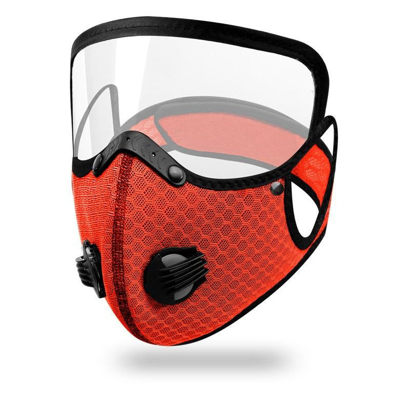 Face mask with carbon filter