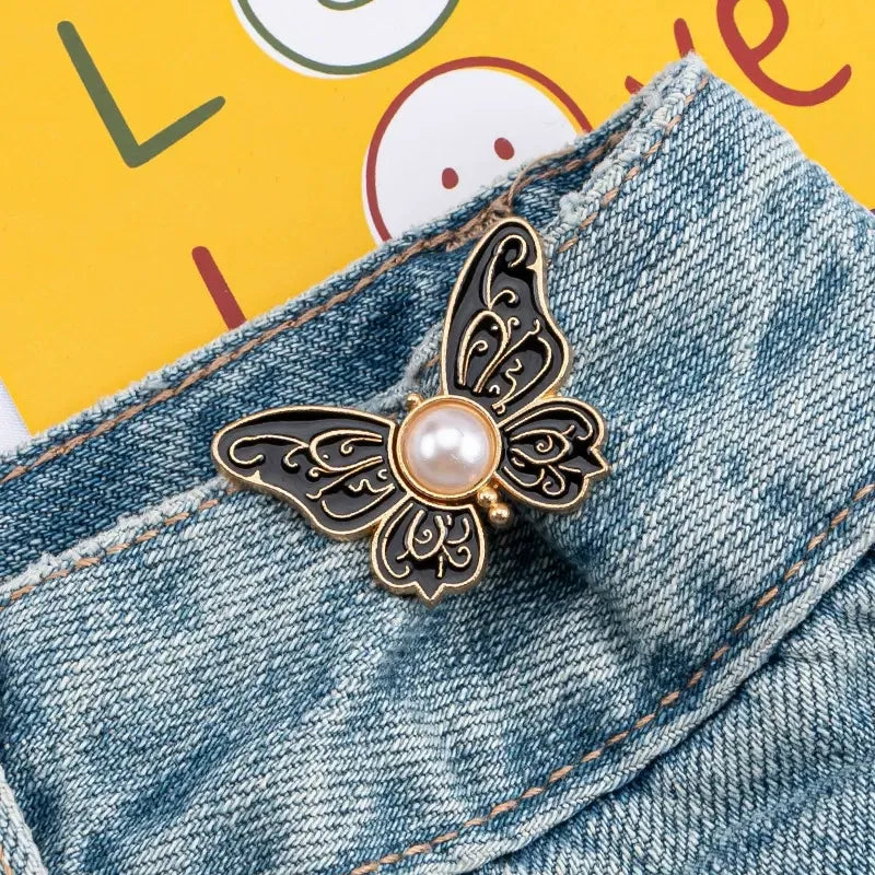 No more sagging pants! Removable butterfly buckle